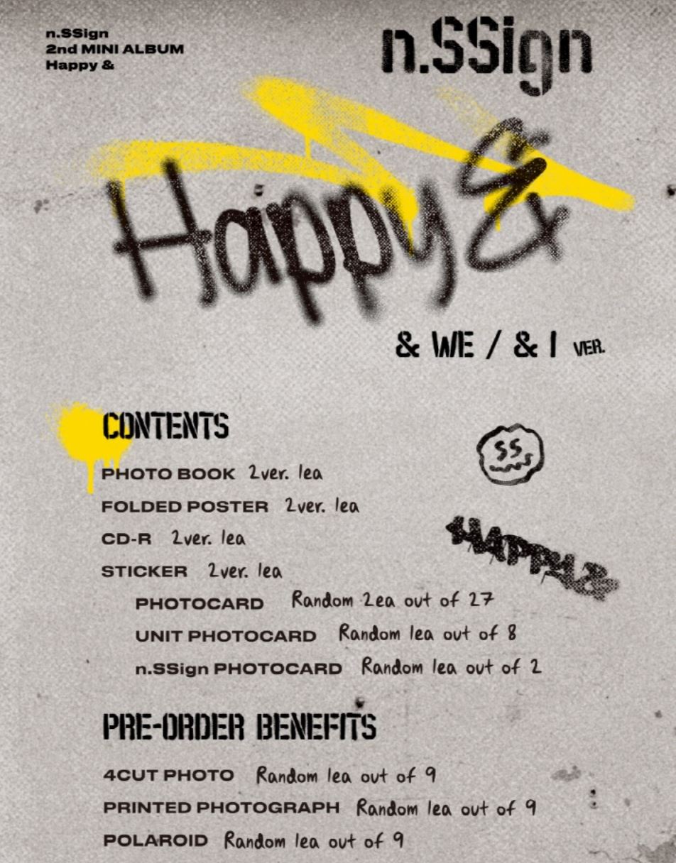 N.SSIGN - HAPPY & (2ND MINI ALBUM) Nolae