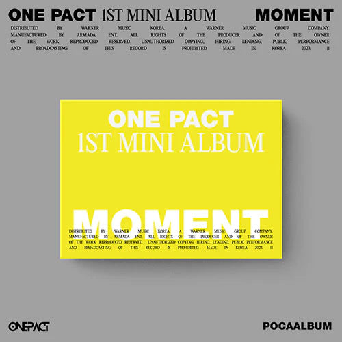 ONE PACT - MOMENT (1ST MINI ALBUM) POCA ALBUM Nolae
