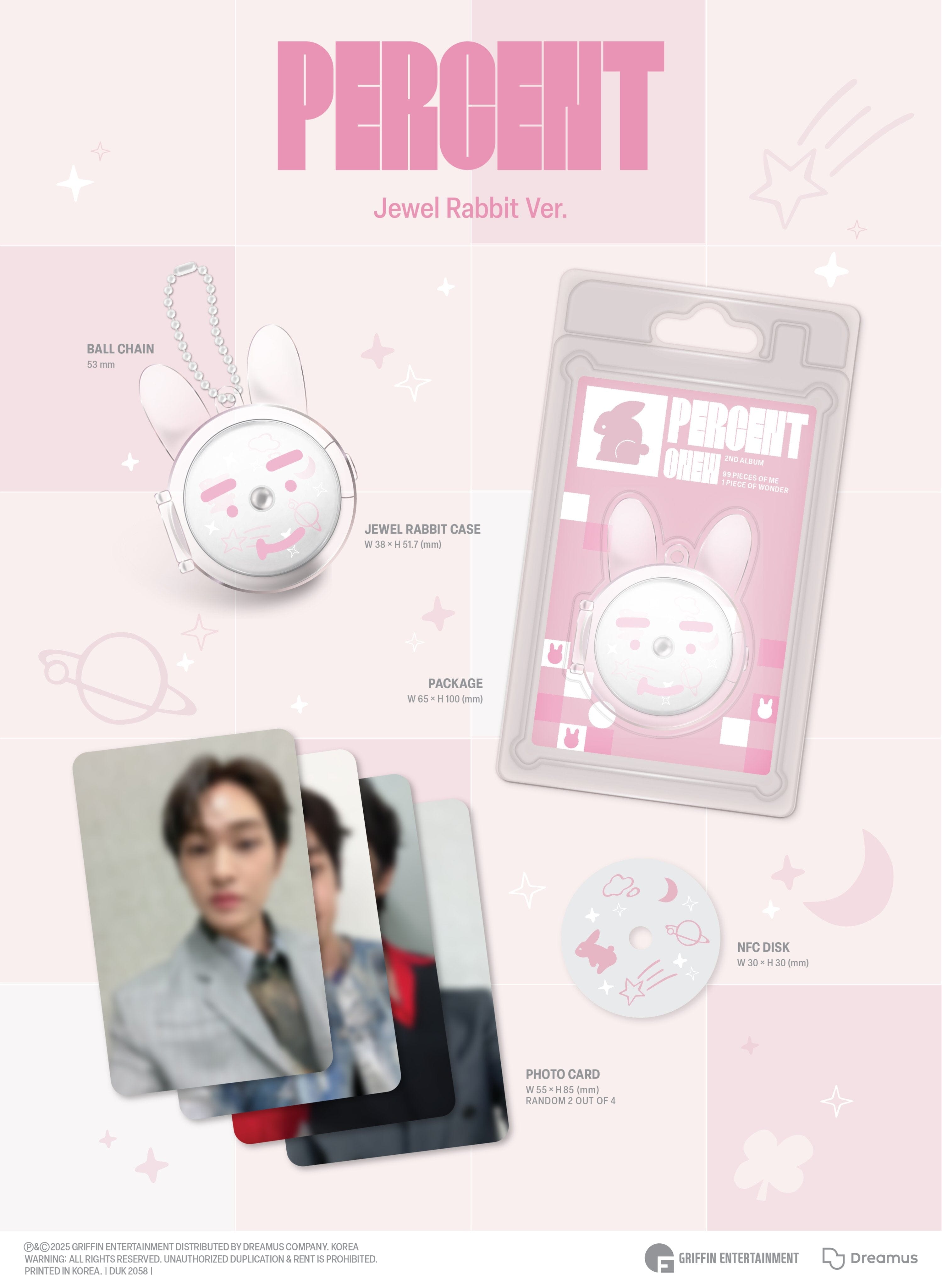 ONEW (SHINEE) - PERCENT (JEWEL RABBIT VER.)