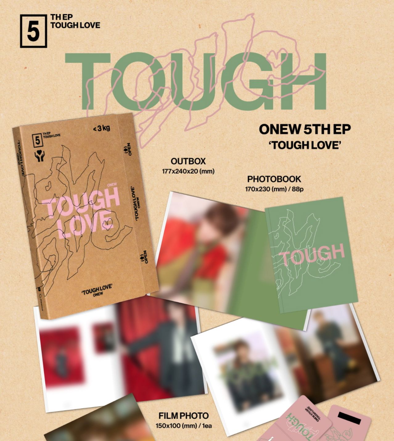 SHINee ONEW オニュ TOUGH LOVE 直筆 サインアルバム 5th Mini Album: TOUGH LOVE (NOTE Ver.) : ONEW | HMV&BOOKS online