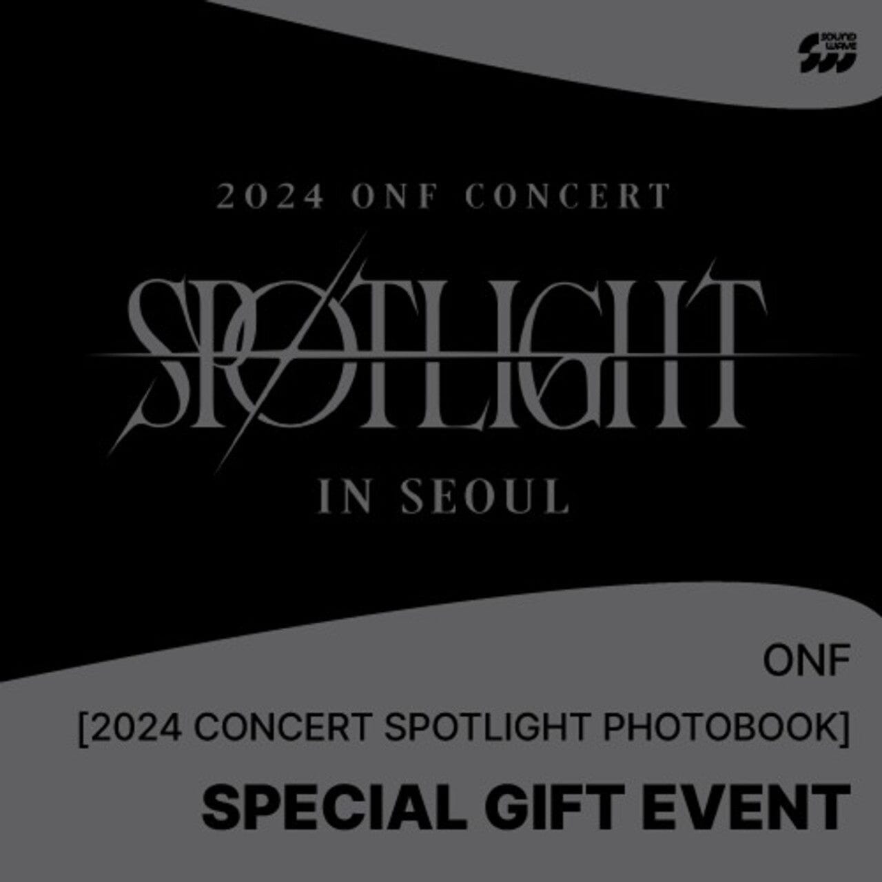 ONF - 2024 ONF CONCERT 'SPOTLIGHT IN SEOUL' PHOTOBOOK + 3 Soundwave Photocards Nolae