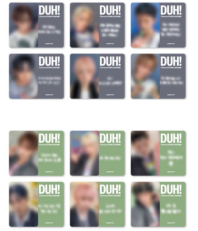 P1Harmony トレカ apple music DUH! OT6 P1Harmony 8th Mini Album - DUH! + APPLEMUSIC Photocard