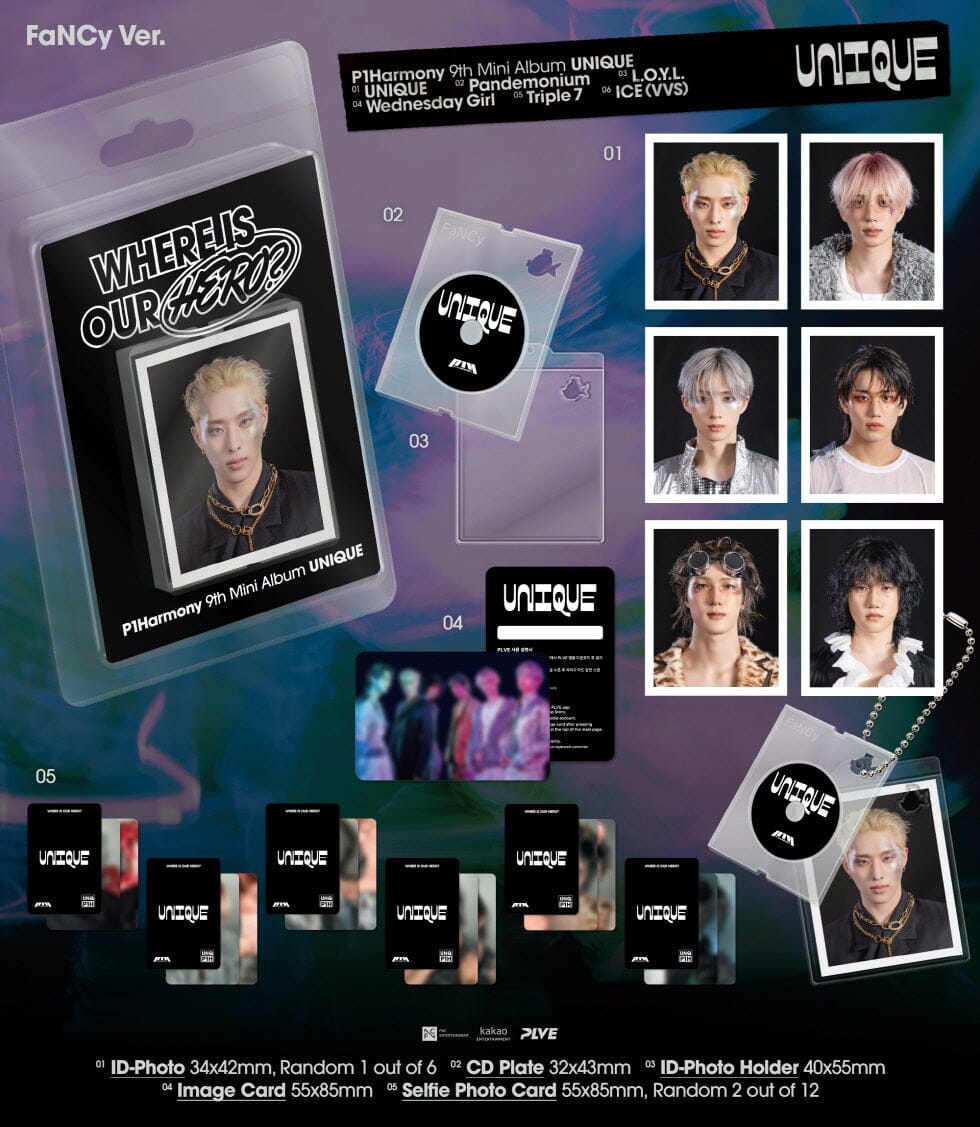 P1HARMONY - UNIQUE (FANCY VER.) + Soundwave Lucky Draw Photocard