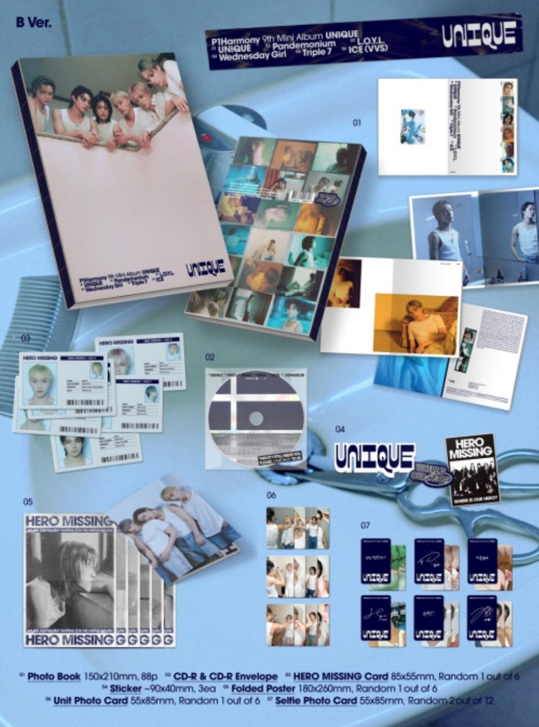 P1HARMONY - UNIQUE (PHOTO BOOK VER.) + Everline Gift