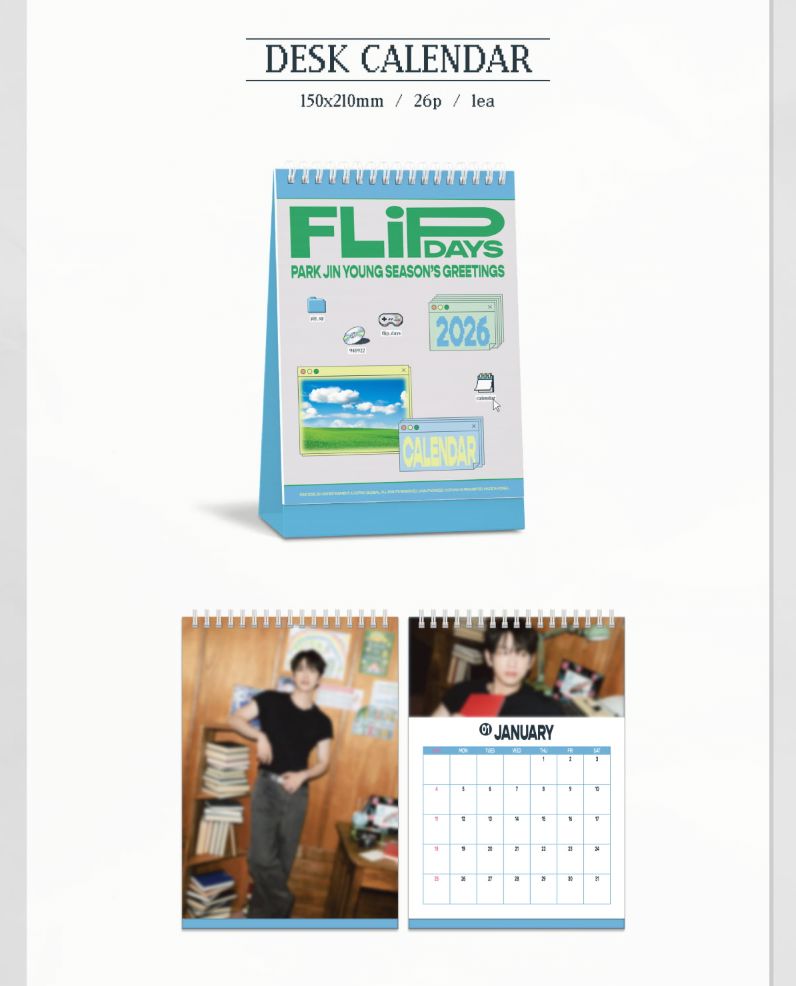 PARK JIN YOUNG (GOT7) - 2026 SEASON'S GREETINGS (FLIP DAYS) + Extra Ph