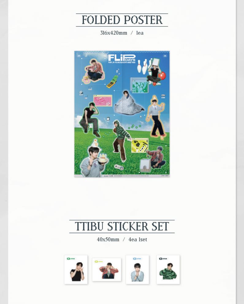 PARK JIN YOUNG (GOT7) - 2026 SEASON'S GREETINGS (FLIP DAYS) + Extra Photocard Nolae