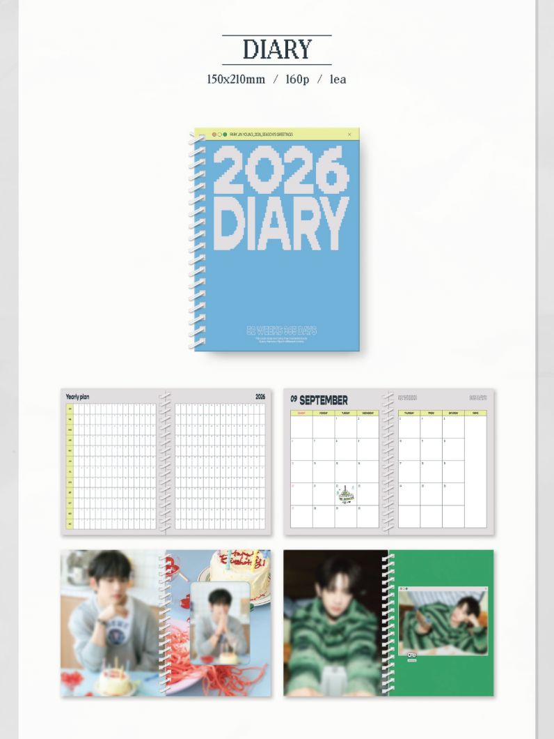 PARK JIN YOUNG (GOT7) - 2026 SEASON'S GREETINGS (FLIP DAYS) + Extra Photocard Nolae