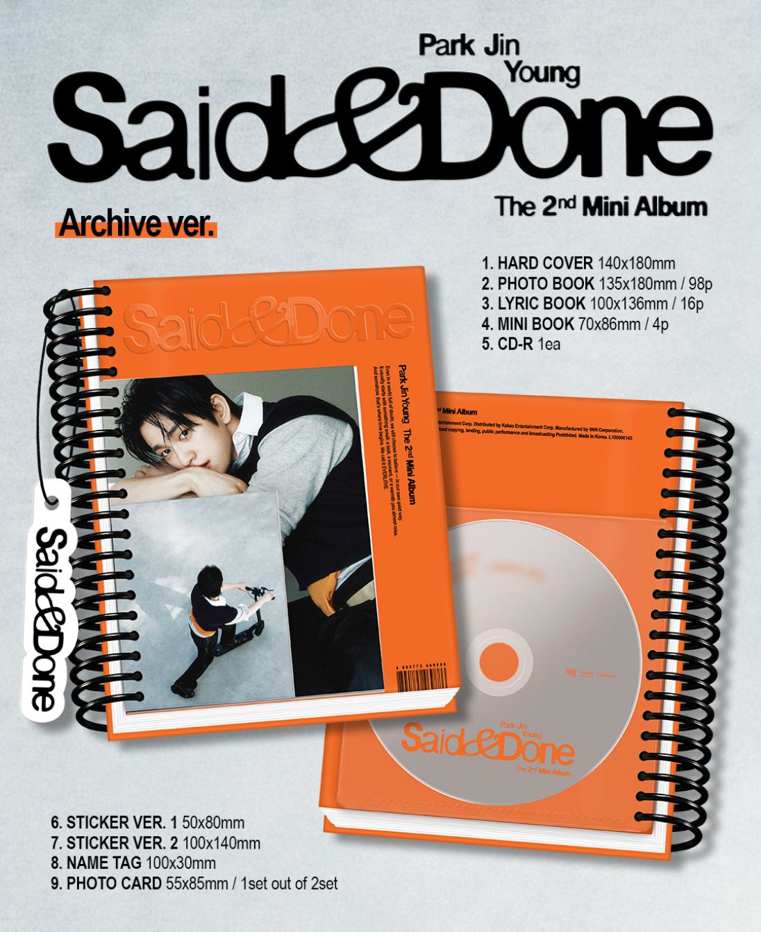 PARK JIN YOUNG (GOT7) - SAID & DONE Nolae
