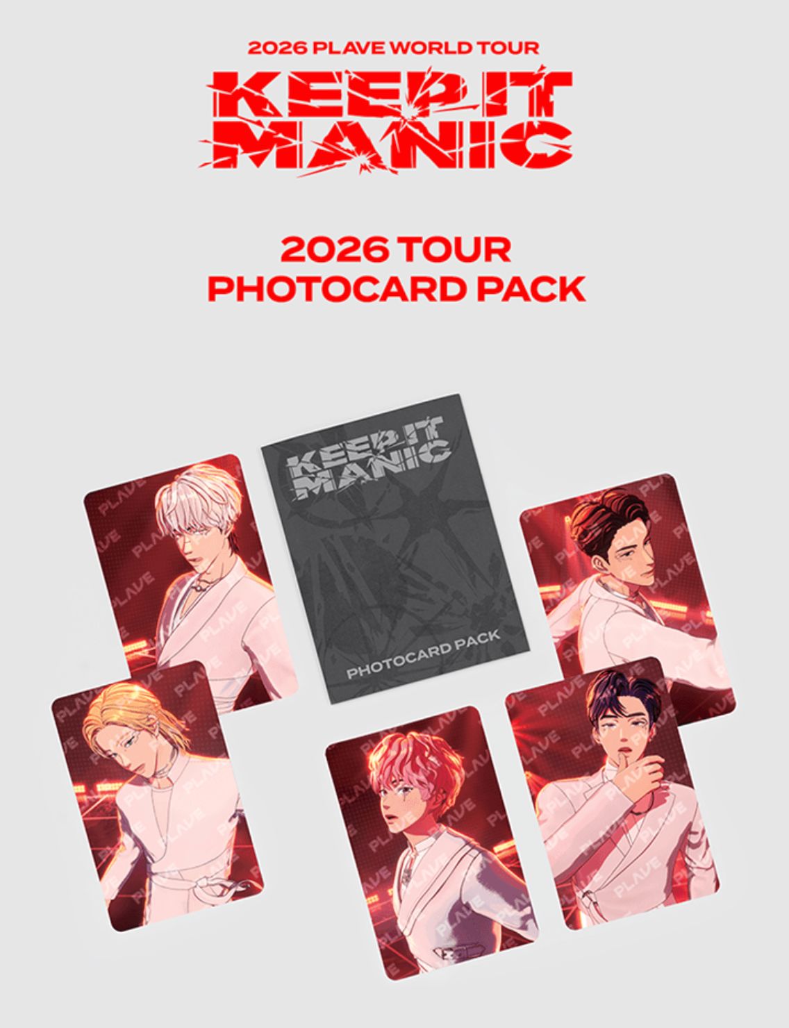 PLAVE - PHOTOCARD PACK (2026 WORLD TOUR 'KEEP IT MANIC') Nolae