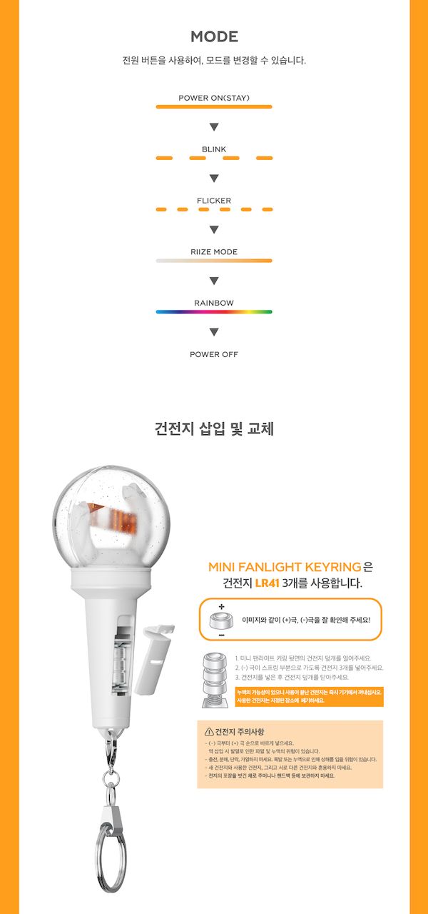 RIIZE - OFFICIAL MINI FANLIGHT KEY RING Nolae