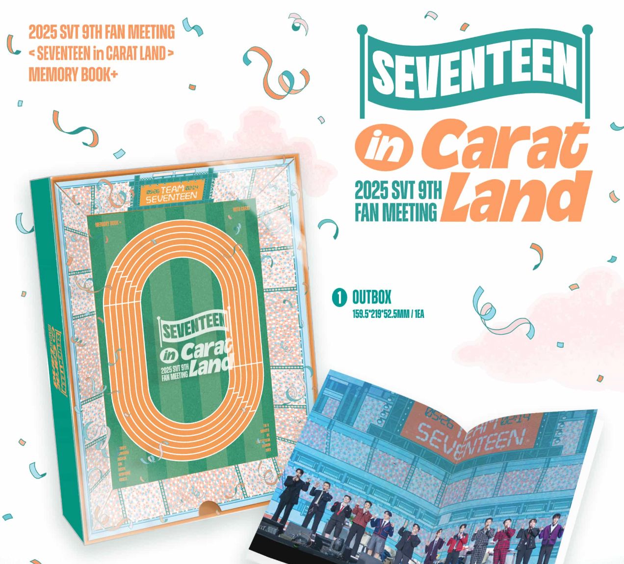 SEVENTEEN - 2025 SVT 9TH FAN MEETING SEVENTEEN IN CARAT LAND (MEMORY BOOK+) Nolae