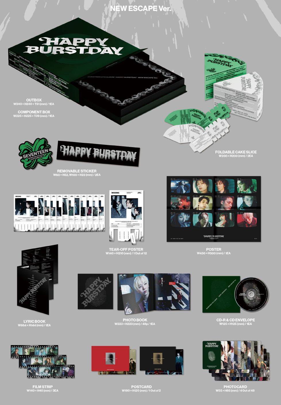 SEVENTEEN - HAPPY BURSTDAY + Aladin Gift Nolae