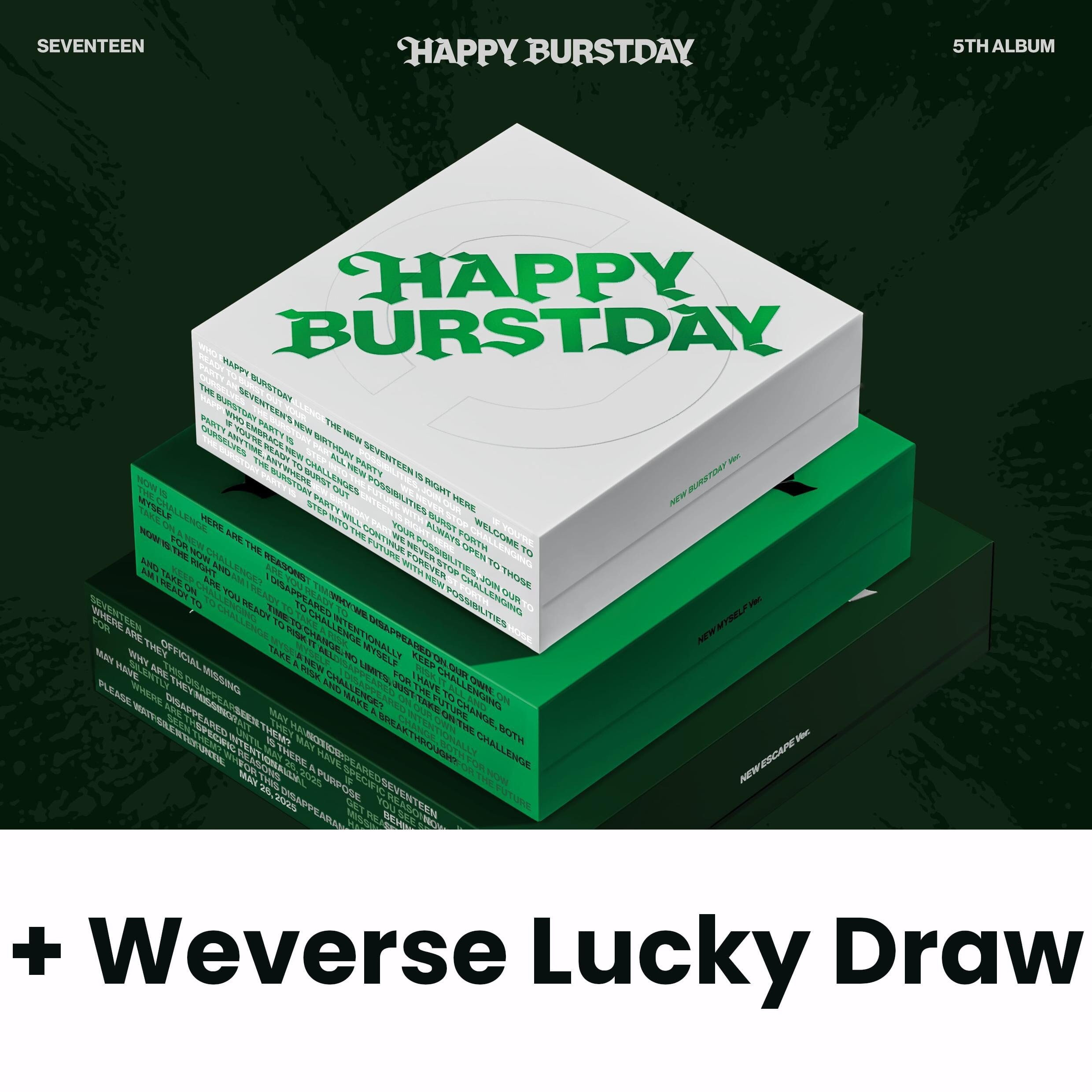 SEVENTEEN - HAPPY BURSTDAY + Weverse Lucky Draw Photocard
