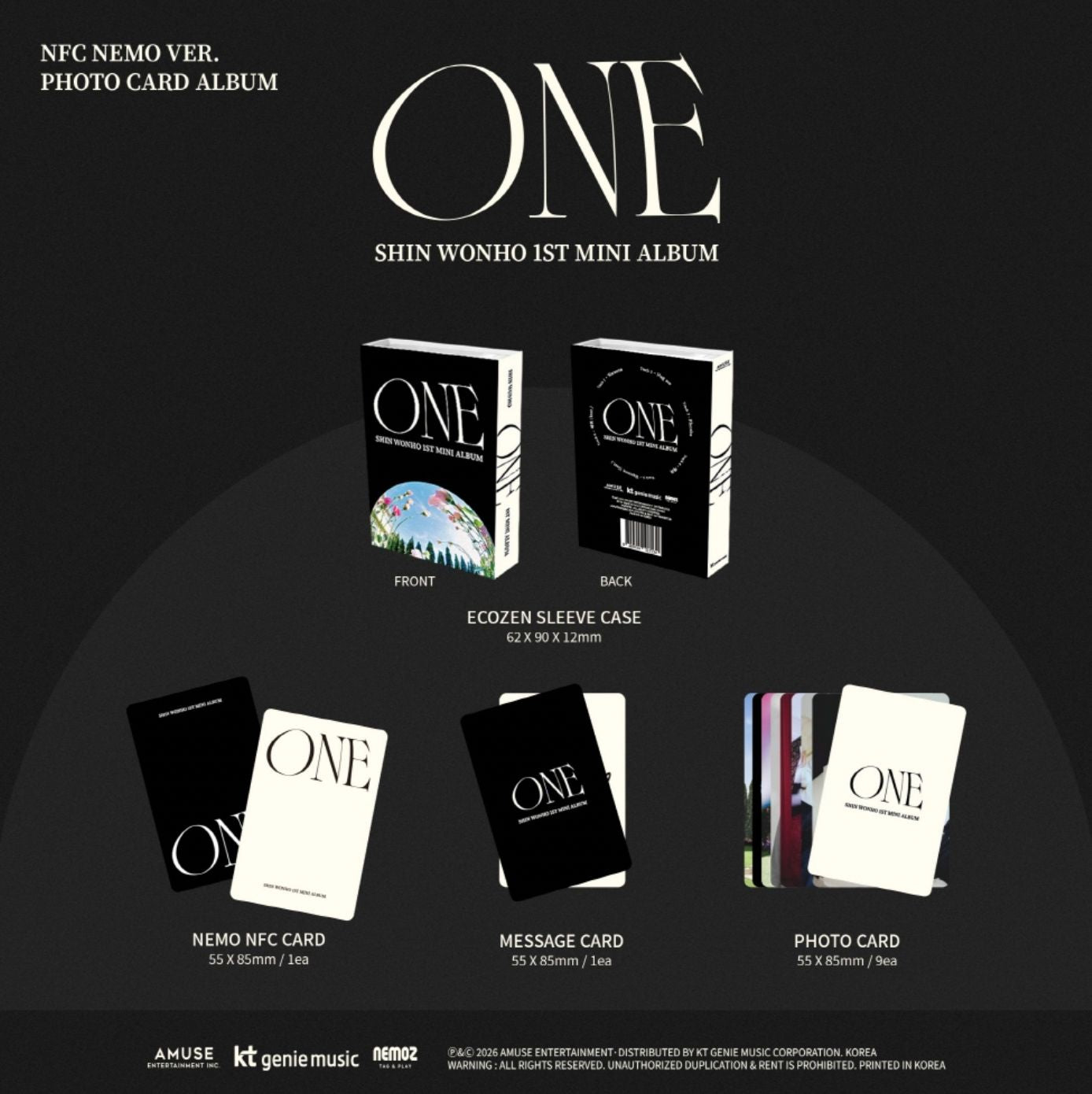 SHIN WONHO (CROSS GENE) - ONE (NEMO VER.) Nolae