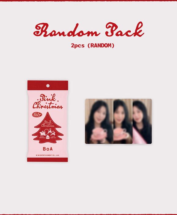 SM ARTISTS - PHOTO CARD RANDOM PACK (2024 PINK CHRISTMAS) Nolae