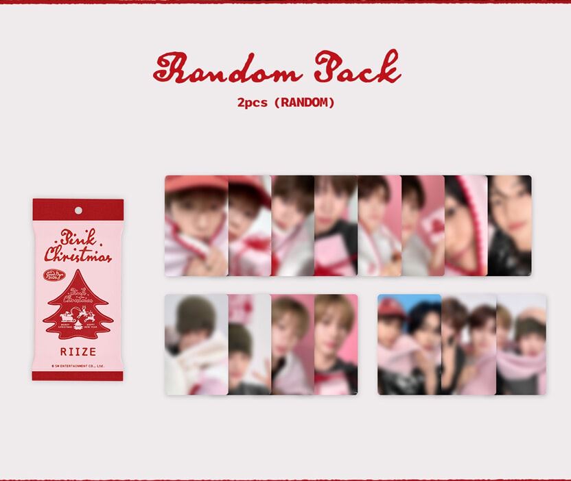 SM ARTISTS - PHOTO CARD RANDOM PACK (2024 PINK CHRISTMAS) Nolae