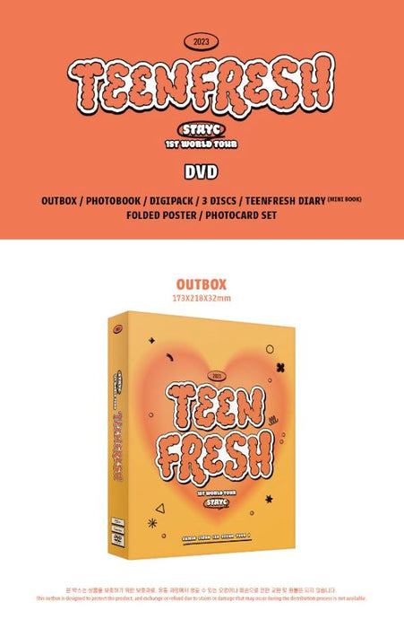 STAYC - 1ST WORLD TOUR (TEENFRESH) DVD & QR Nolae