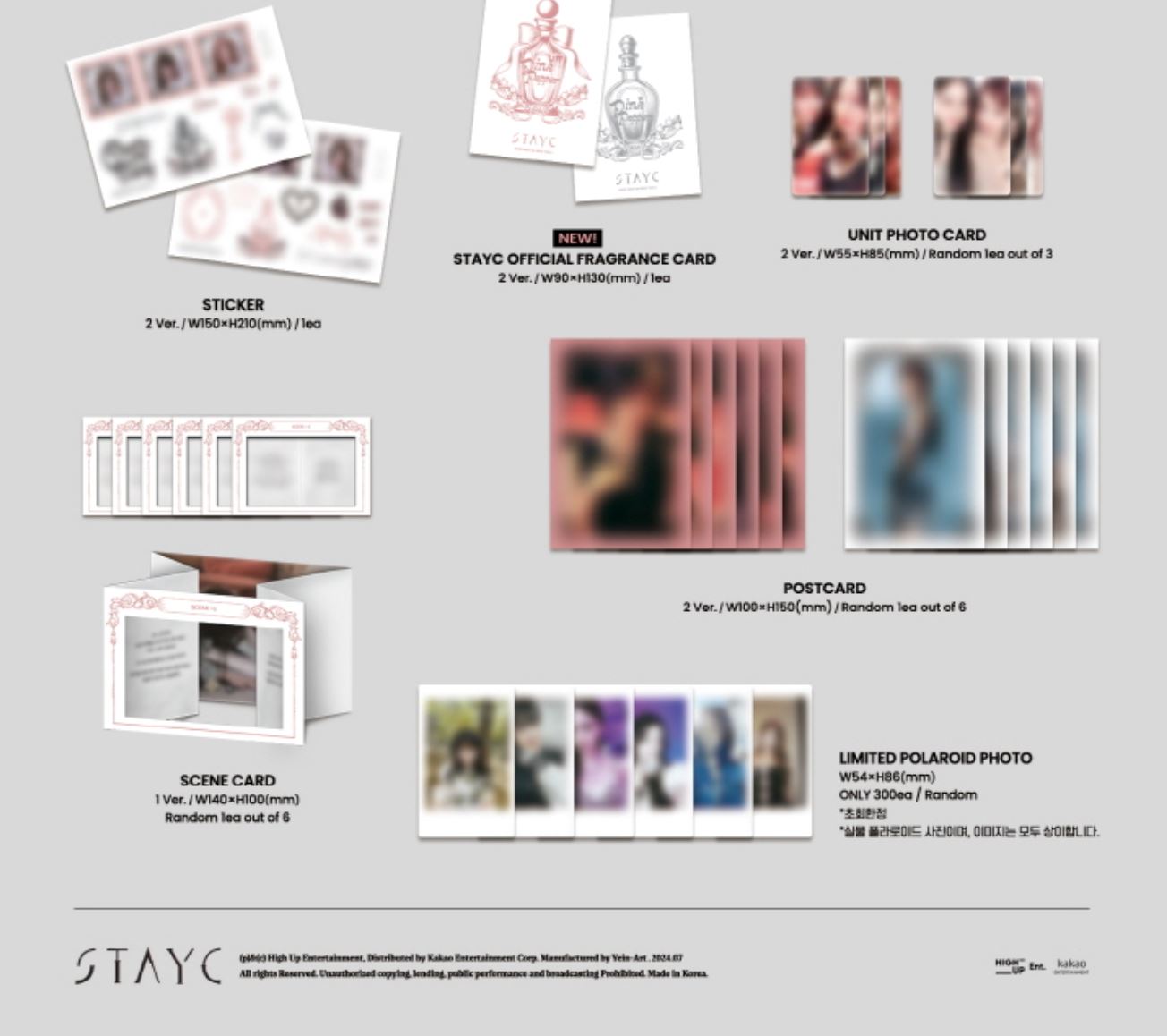 STAYC - METAMORPHIC (THE 1ST ALBUM) SET + Weverse Gift Nolae