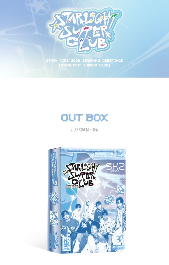 STRAY KIDS - 2026 SEASON'S GREETINGS (STARLIGHT SUPER CLUB) + FANS SHOP Photocard Set Nolae