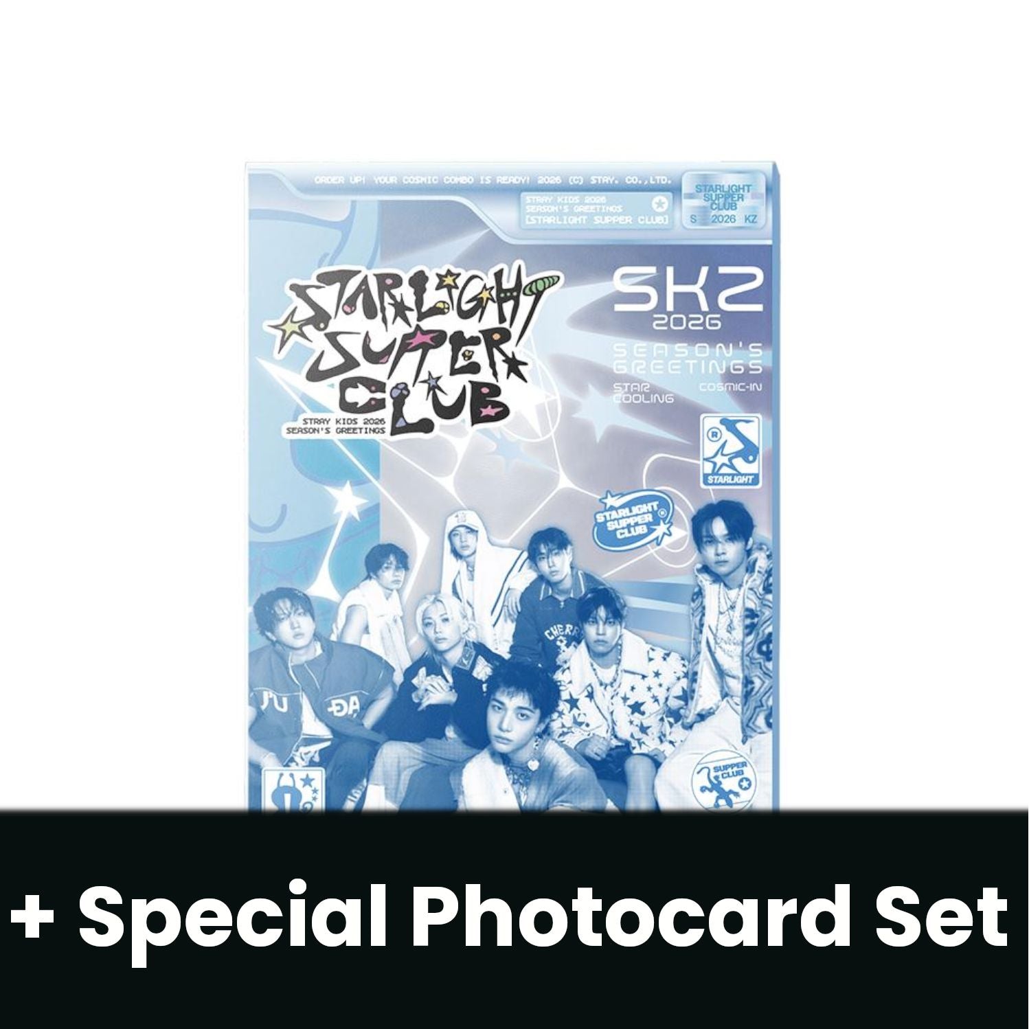STRAY KIDS - 2026 SEASON'S GREETINGS (STARLIGHT SUPER CLUB) + Special Photocard Set Nolae