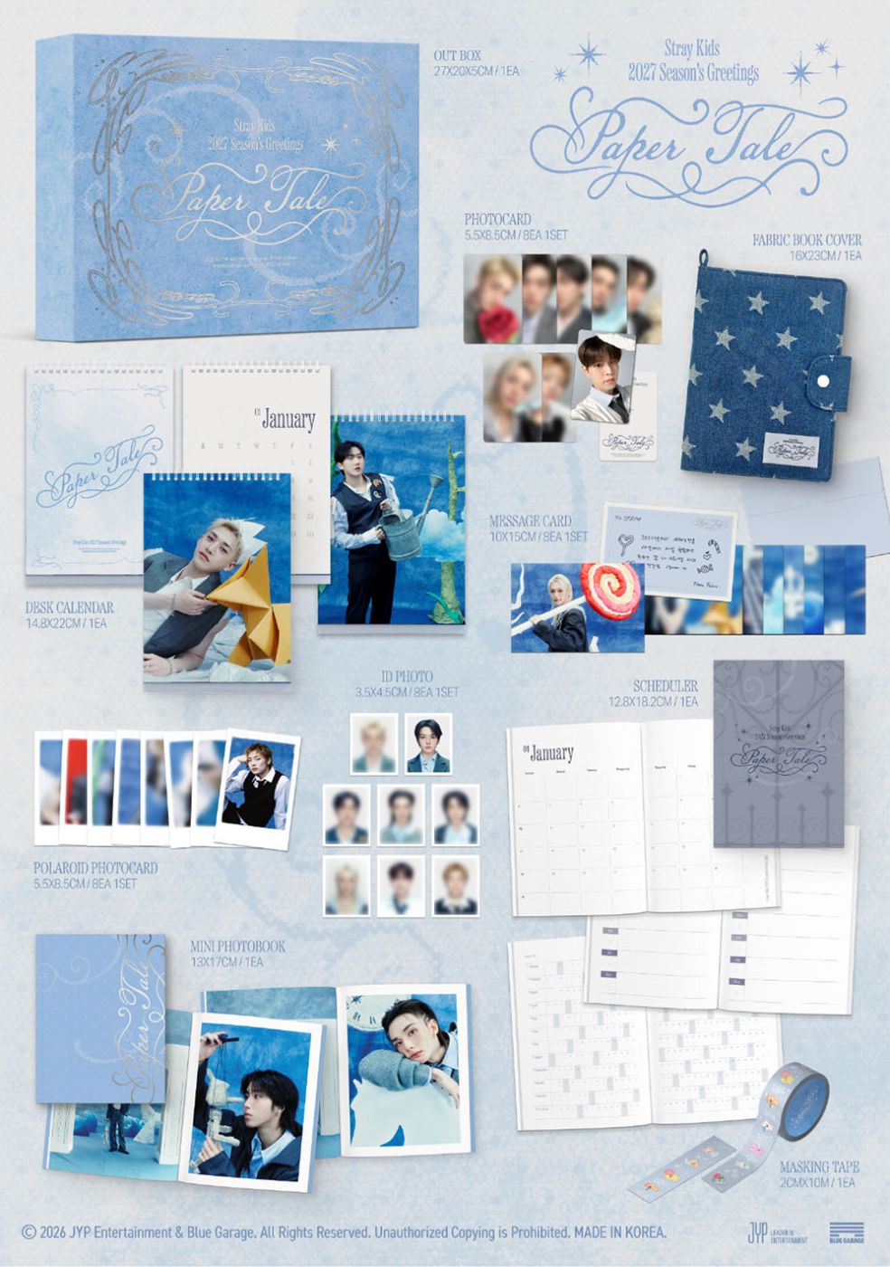 STRAY KIDS - 2027 SEASON'S GREETINGS (PAPER TALE) + Soundwave Gift Nolae