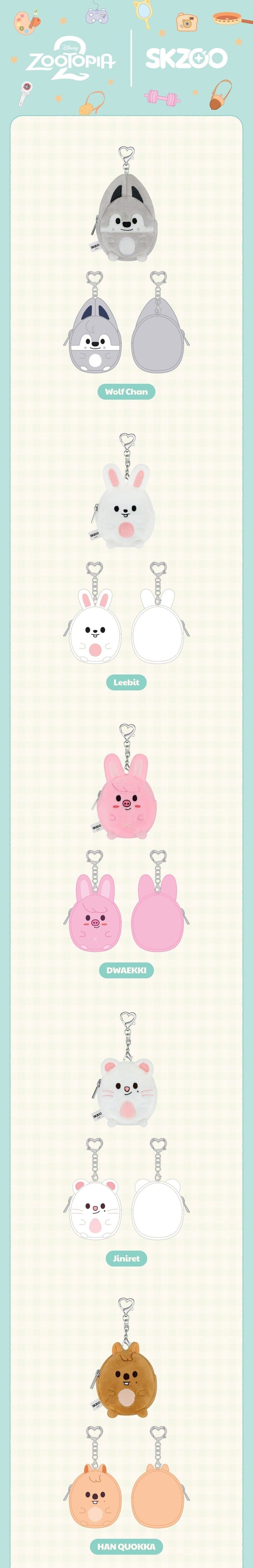 STRAY KIDS - COIN POUCH (SKZOO X ZOOTOPIA2 POP-UP MD) Nolae