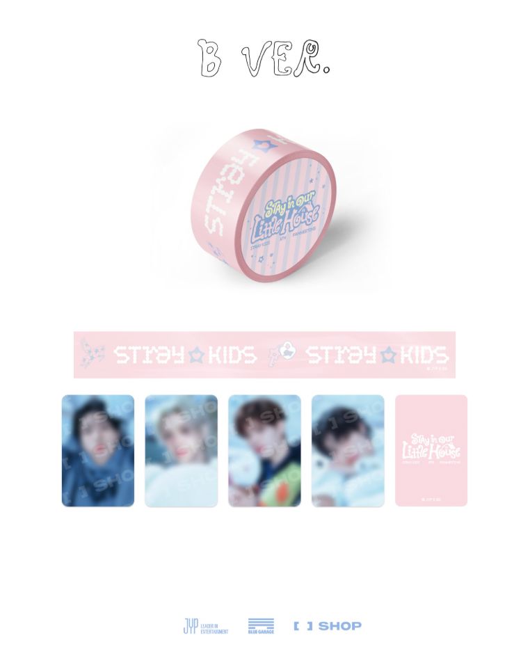 STRAY KIDS - ID PHOTO SET & BOX TAPE SET (6TH FANMEETING 'STAY IN OUR LITTLE HOUSE' OFFICIAL MD) Nolae