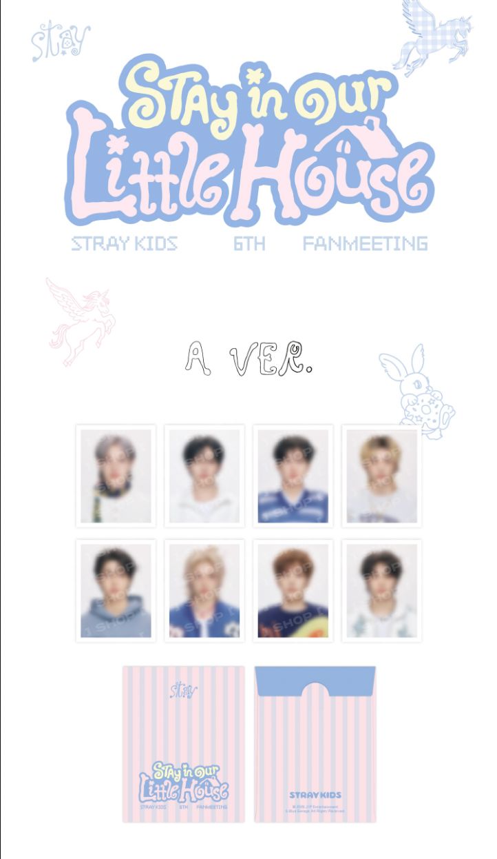 STRAY KIDS - ID PHOTO SET & BOX TAPE SET (6TH FANMEETING 'STAY IN OUR LITTLE HOUSE' OFFICIAL MD) Nolae