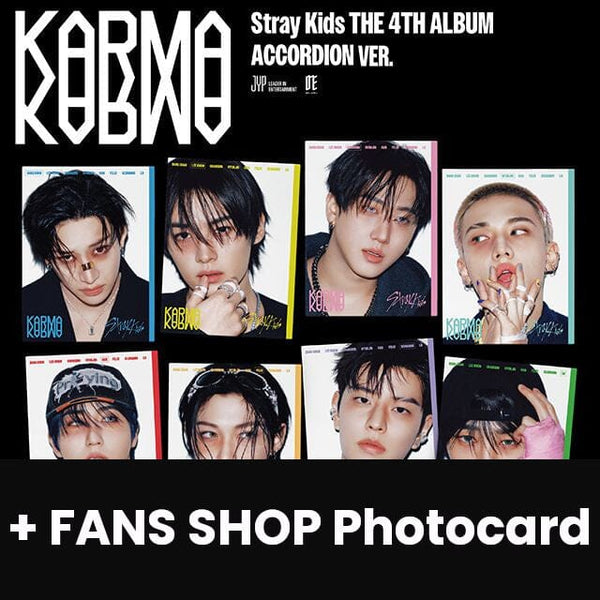 STRAY KIDS - KARMA (ACCORDION VER.) + FANS SHOP Photocard