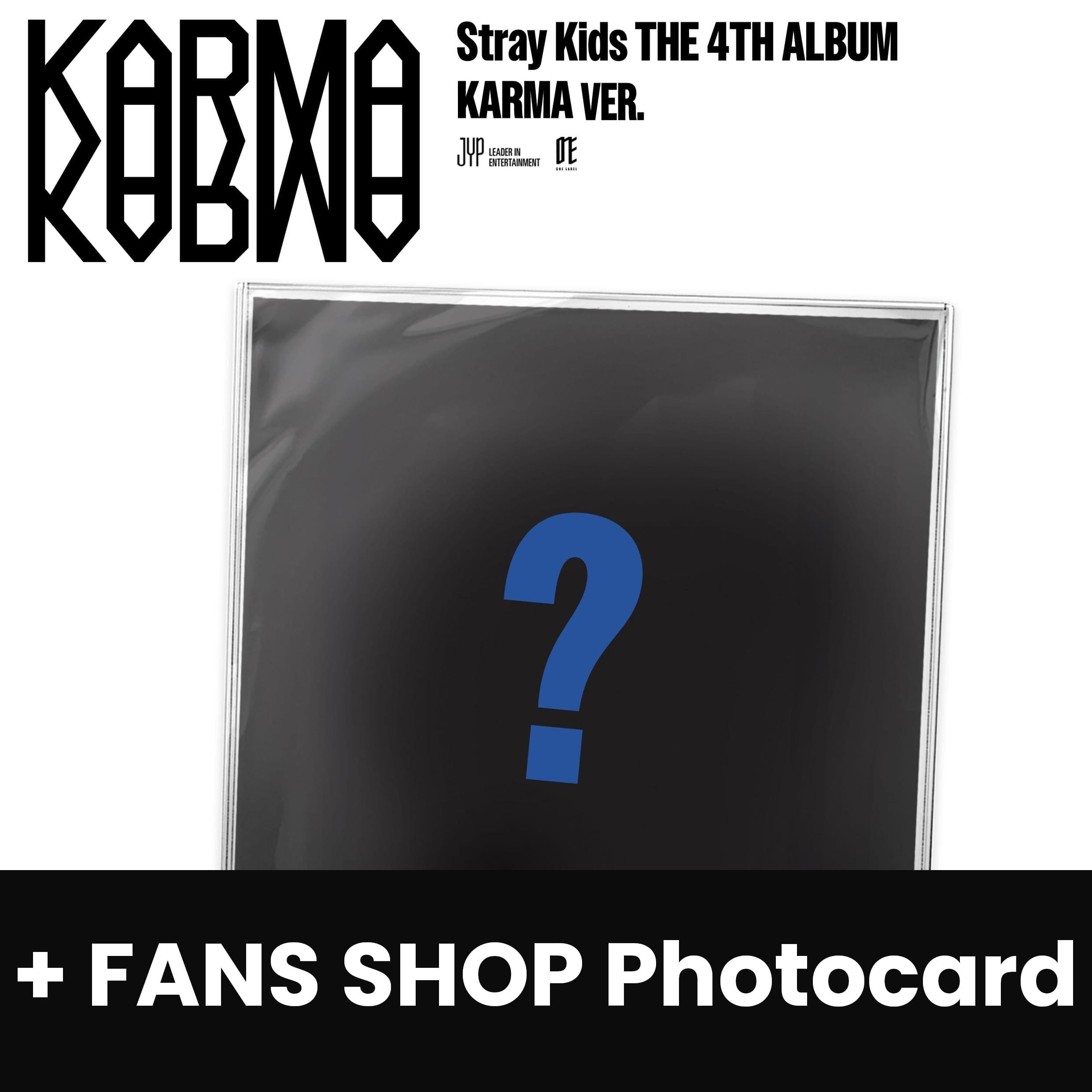 STRAY KIDS - KARMA (KARMA VER.) (LIMITED) + FANS SHOP Photocard Nolae