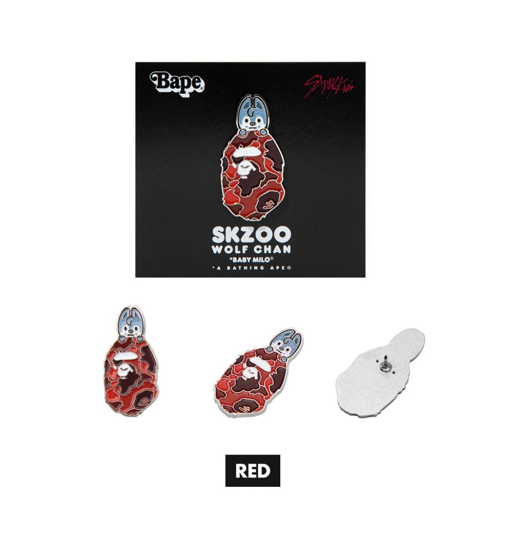 STRAY KIDS - SCRUNCHIES & METAL PINS (BAPE X STRAY KIDS MD)