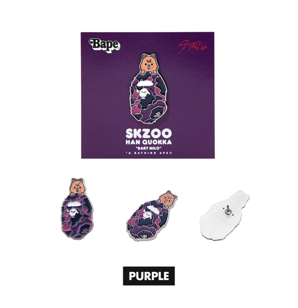 STRAY KIDS - SCRUNCHIES & METAL PINS (BAPE X STRAY KIDS MD)