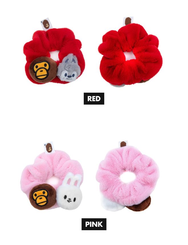 STRAY KIDS - SCRUNCHIES & METAL PINS (BAPE X STRAY KIDS MD)