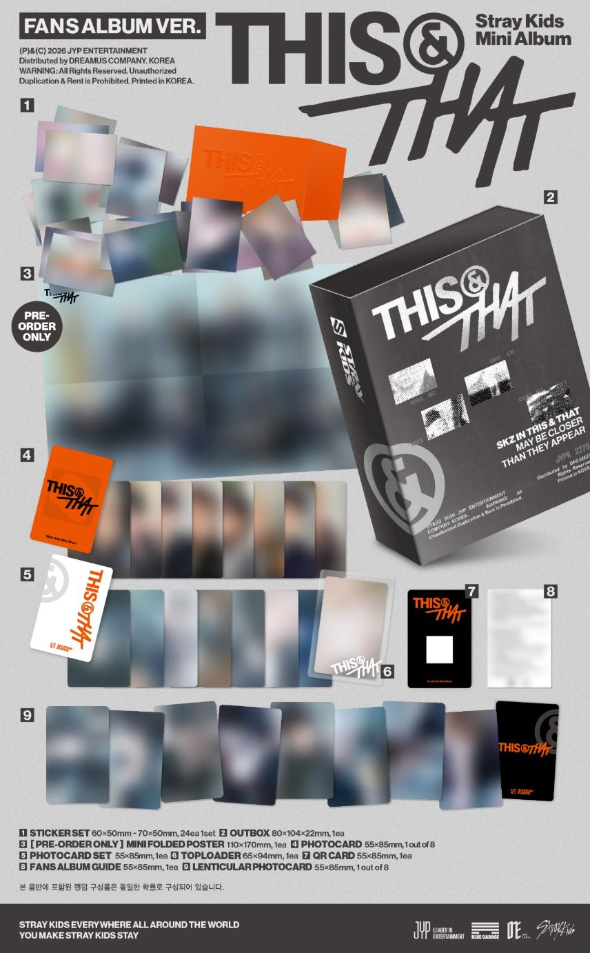 STRAY KIDS - THIS & THAT (FANS ALBUM VER.) + Aladin Gift Nolae