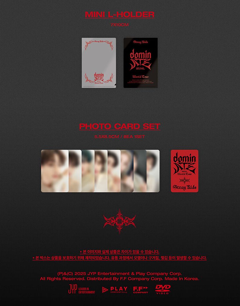 STRAY KIDS - WORLD TOUR 'DOMINATE SEOUL' (DVD & BLU-RAY) + FANS SHOP P