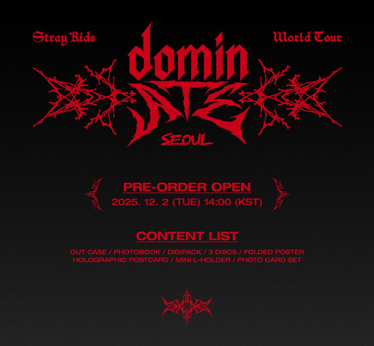 STRAY KIDS - WORLD TOUR 'DOMINATE SEOUL' (DVD & BLU-RAY) + FANS SHOP P