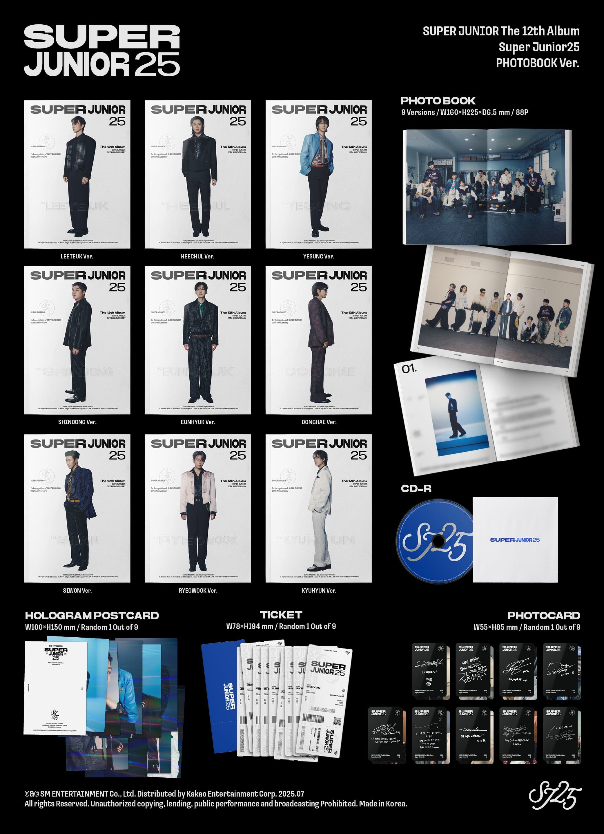 SUPER JUNIOR 25 Photobook ver. ウニョクセット① SUPER JUNIOR - SUPER JUNIOR25 Photobook Ver. – kheartshop