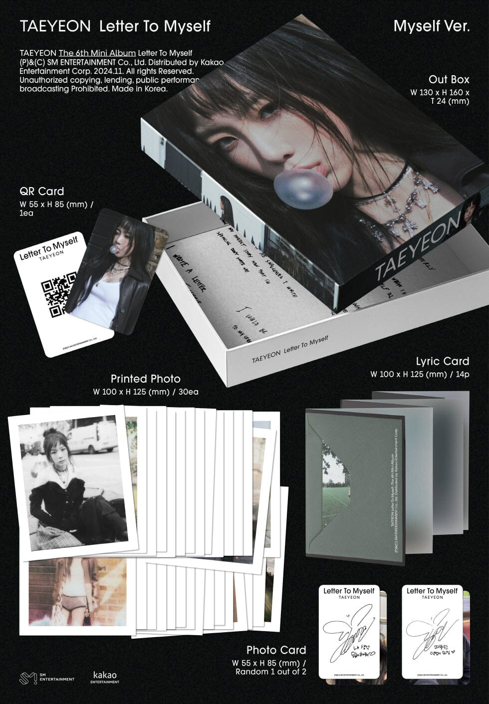 TAEYEON - LETTER TO MYSELF (MYSELF VER.) (SMART ALBUM) Nolae