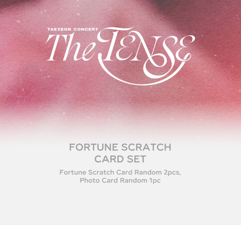 TAEYEON (SNSD) - FORTUNE SCRATCH CARD SET (2025 TAEYEON CONCERT 'THE TENSE' OFFICIAL MD) Nolae