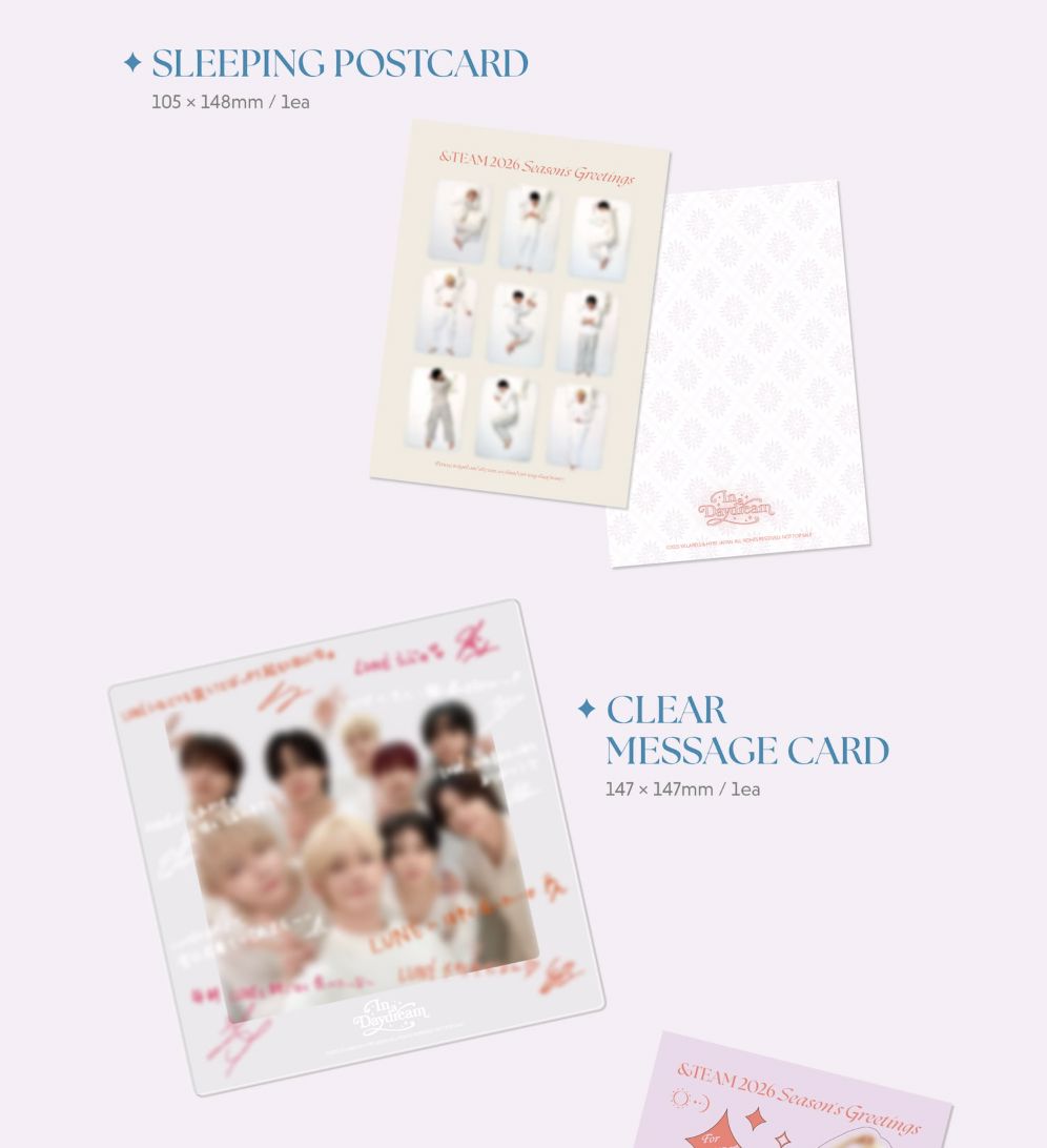 &TEAM - 2026 SEASON'S GREETINGS (IN A DAYDREAM)