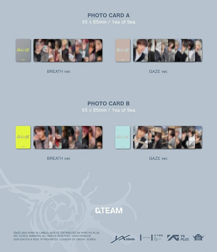 &TEAM - BACK TO LIFE (1ST KOREAN MINI ALBUM)