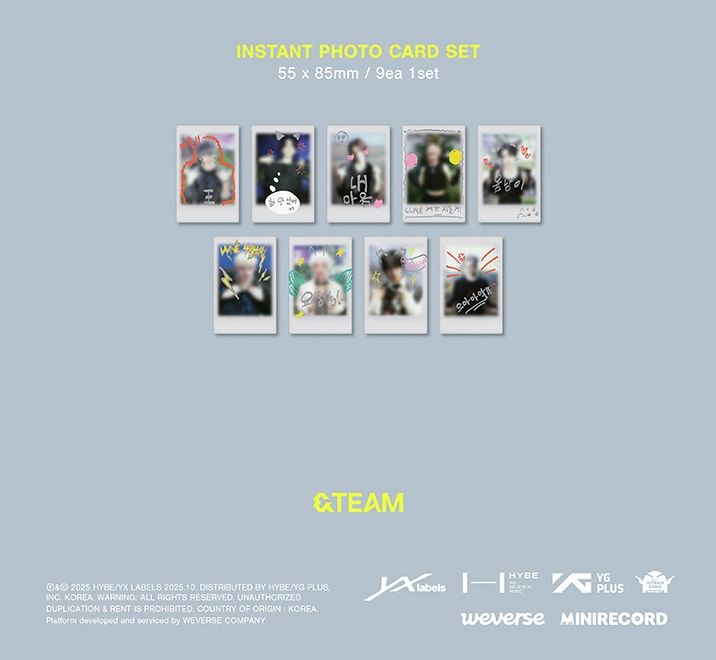 &TEAM - BACK TO LIFE (1ST KOREAN MINI ALBUM) (PHOTOCARD BOX) (WEVERSE ALBUMS VER.) Nolae
