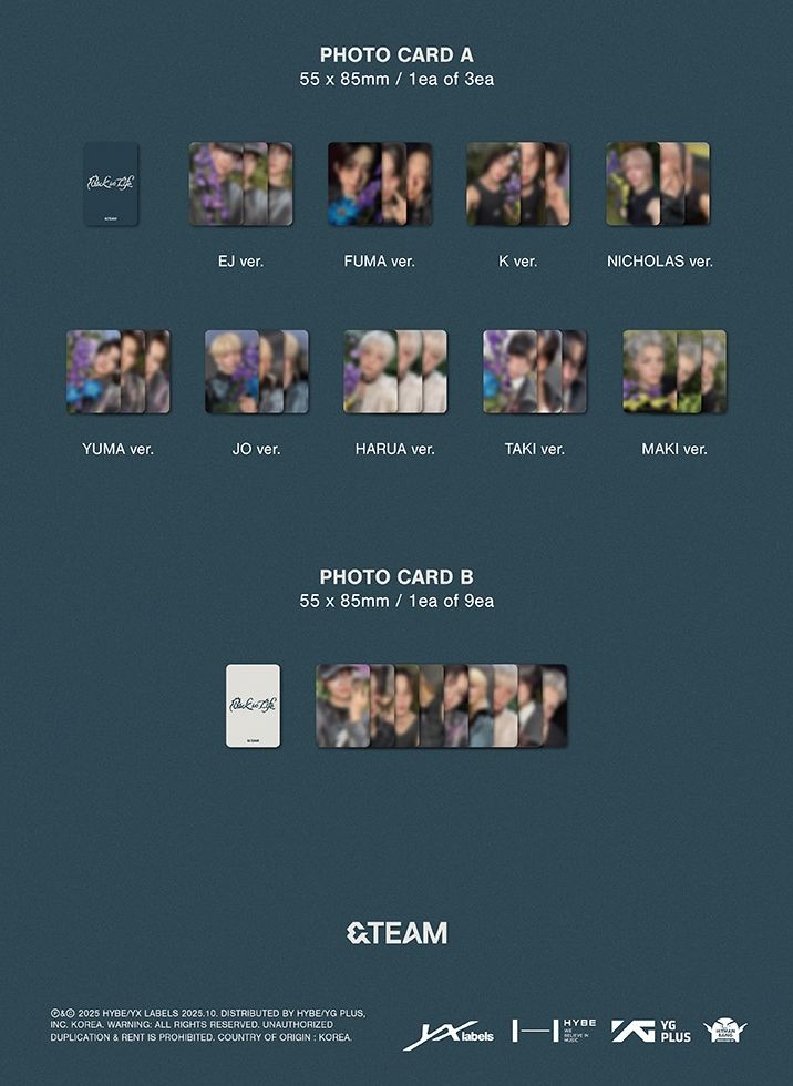 &TEAM - BACK TO LIFE (1ST KOREAN MINI ALBUM) (ROAR VER.)