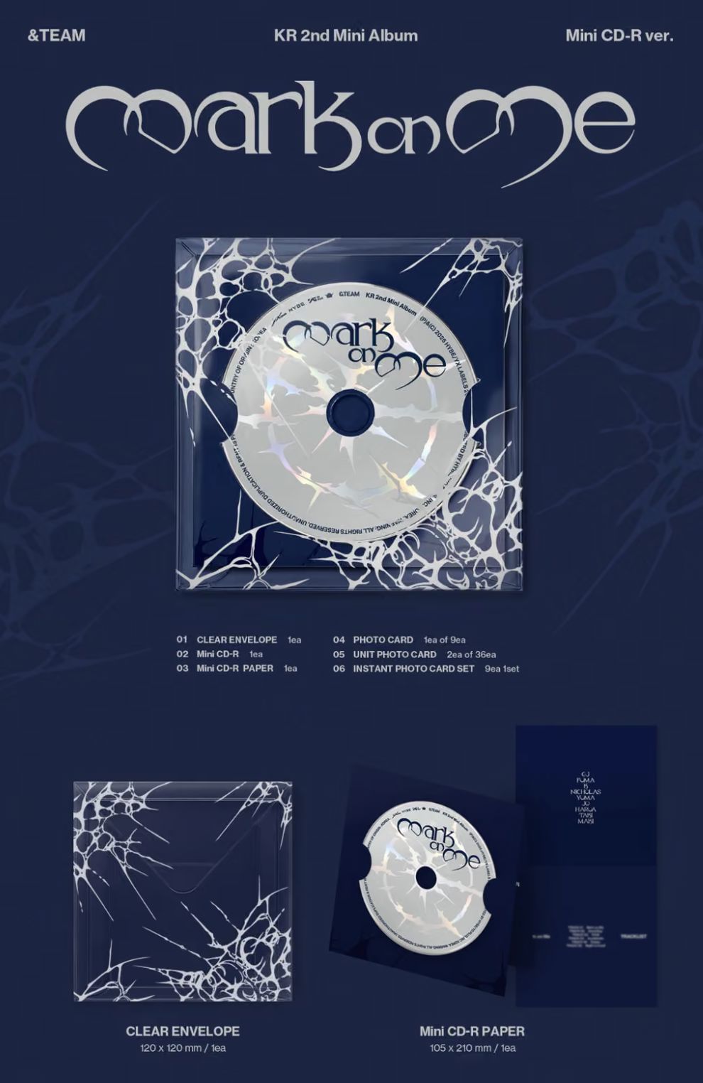 &TEAM - MARK ON ME (2ND KOREAN MINI ALBUM) (MINI CD VER.) Nolae