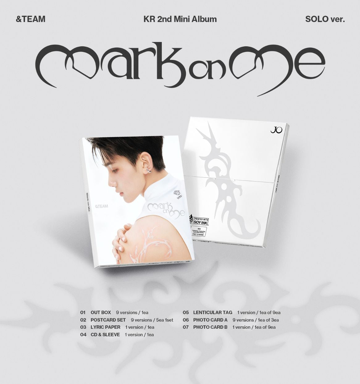 &TEAM - MARK ON ME (2ND KOREAN MINI ALBUM) (SOLO VER.) Nolae