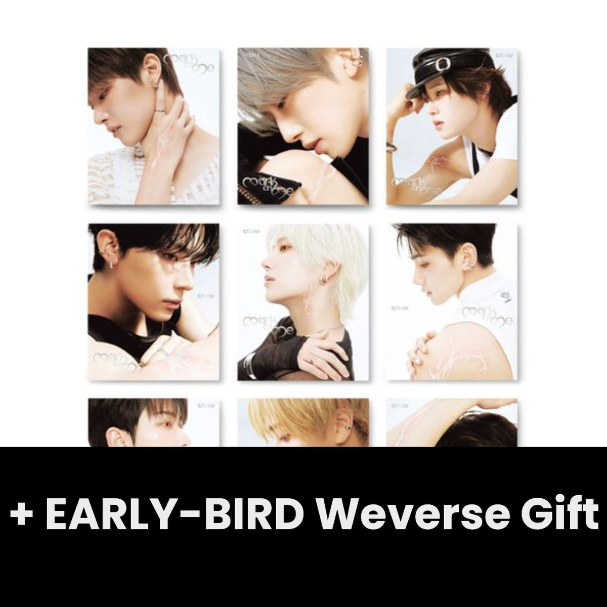 &TEAM - MARK ON ME (2ND KOREAN MINI ALBUM) (SOLO VER.) SET + EARLY-BIRD Weverse Gift Nolae
