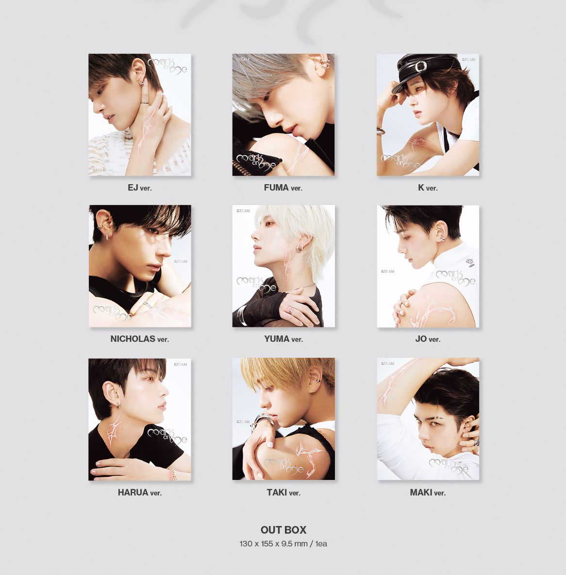 &TEAM - MARK ON ME (2ND KOREAN MINI ALBUM) (SOLO VER.) SET + EARLY-BIRD Weverse Gift Nolae