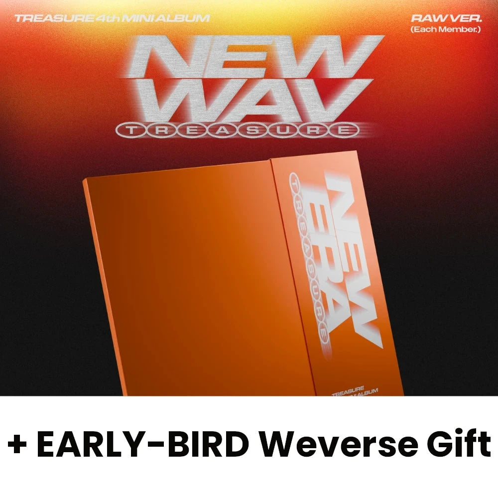 TREASURE - NEW WAV (RAW VER.) SET + EARLY-BIRD Weverse Gift Nolae