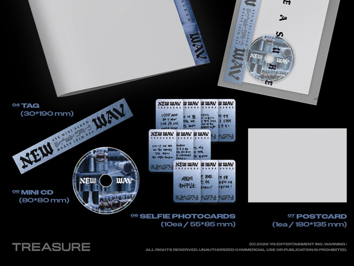 TREASURE - NEW WAV SET + EARLY-BIRD Weverse Gift Nolae