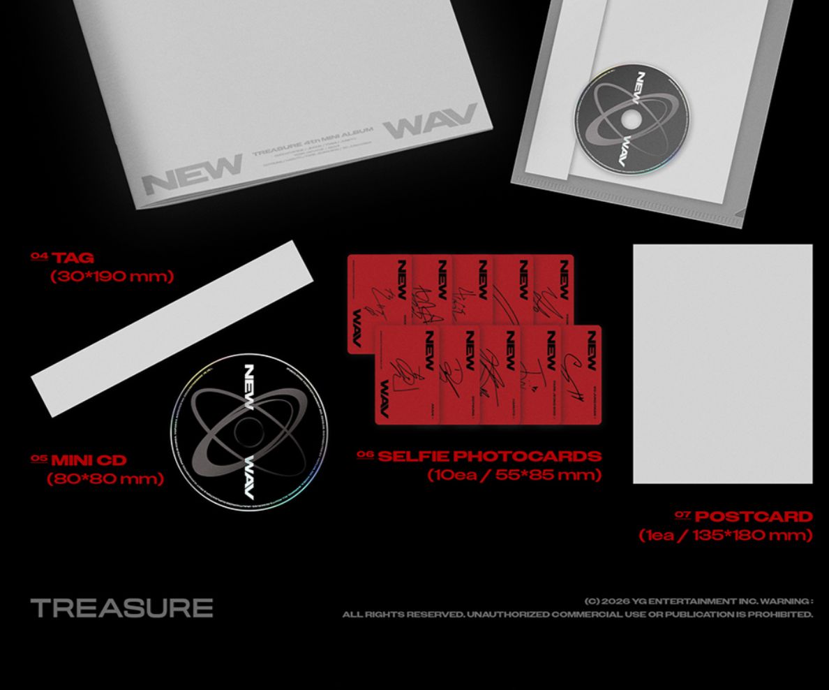 TREASURE - NEW WAV SET + EARLY-BIRD Weverse Gift Nolae